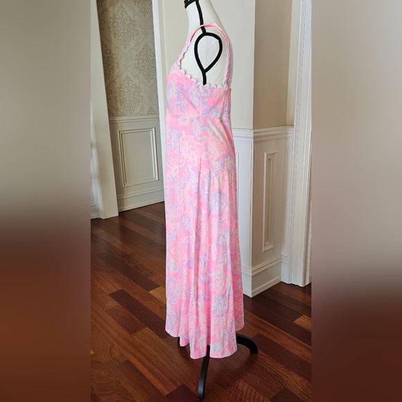 NWT Dwyer Midi Dress Color: Rousseau Pink Zen Sz M - Picture 3 of 11